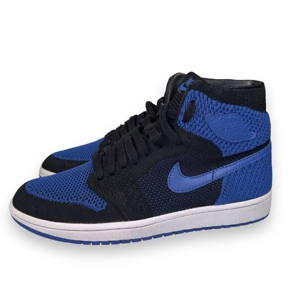 Air Jordan 1 Retro High OG Flyknit 'Royal' 919704-006 Men's 10 - Picture 2 of 13